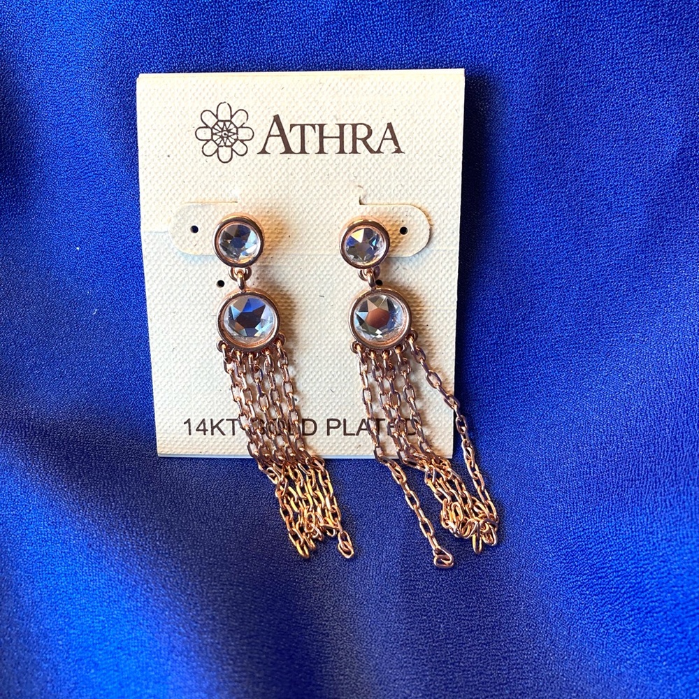 Athra Earrings, 14k Plated